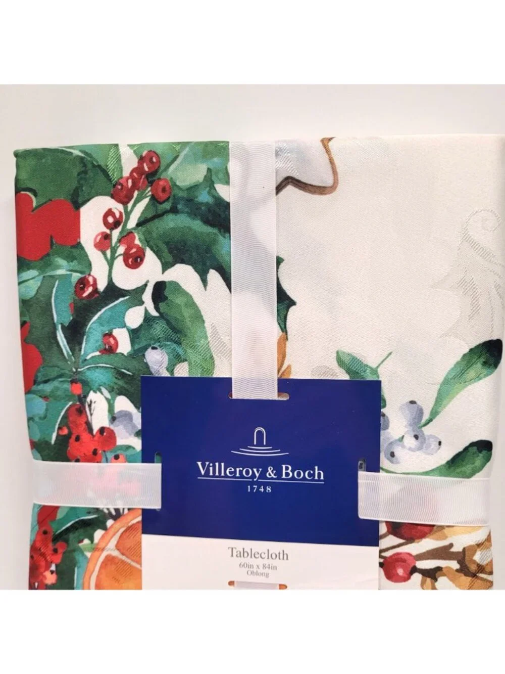 Villeroy & Boch Citrus Garland Holiday Tablecloth 60